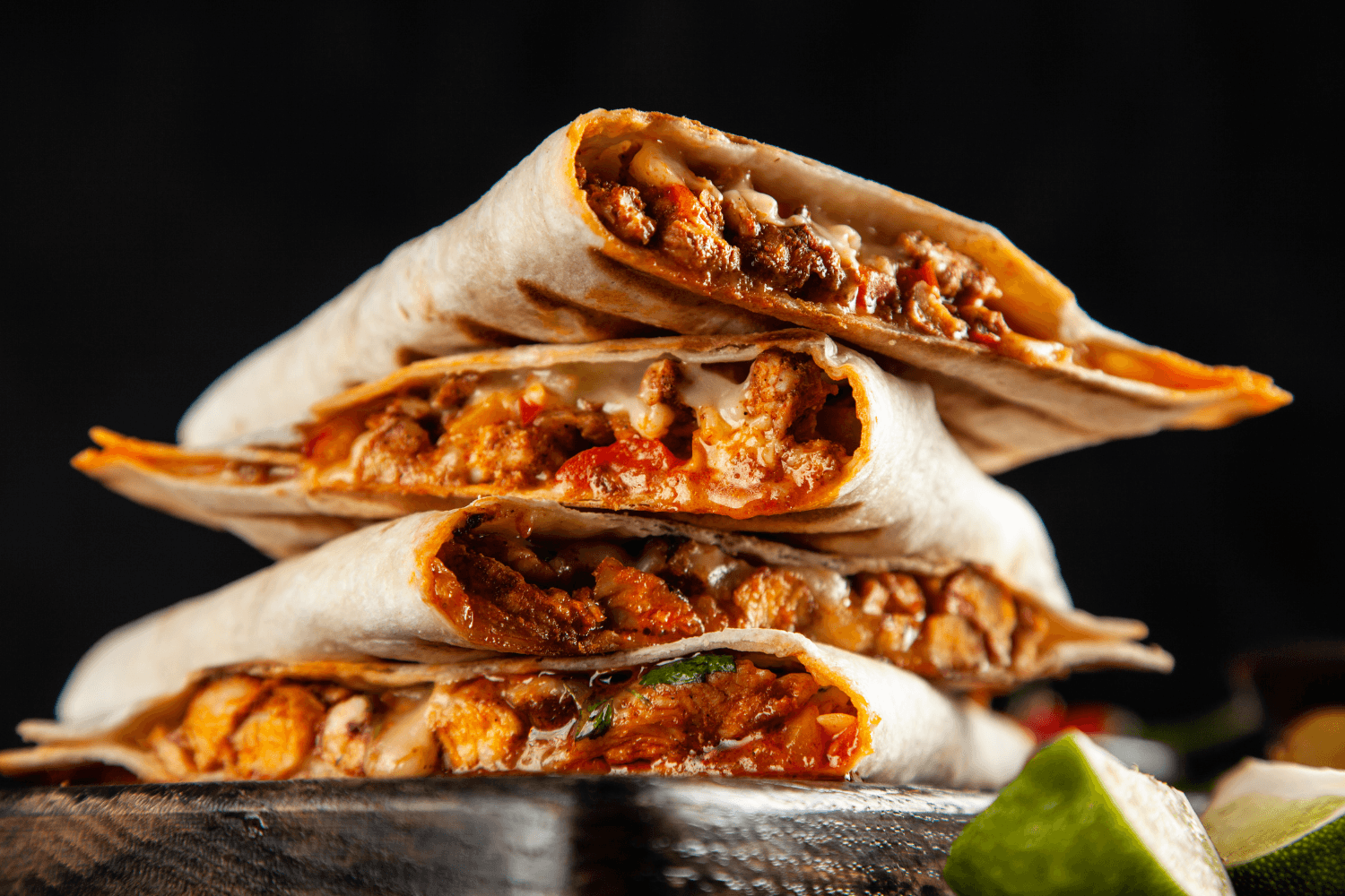 Tortilla s fazolemi a sýrem